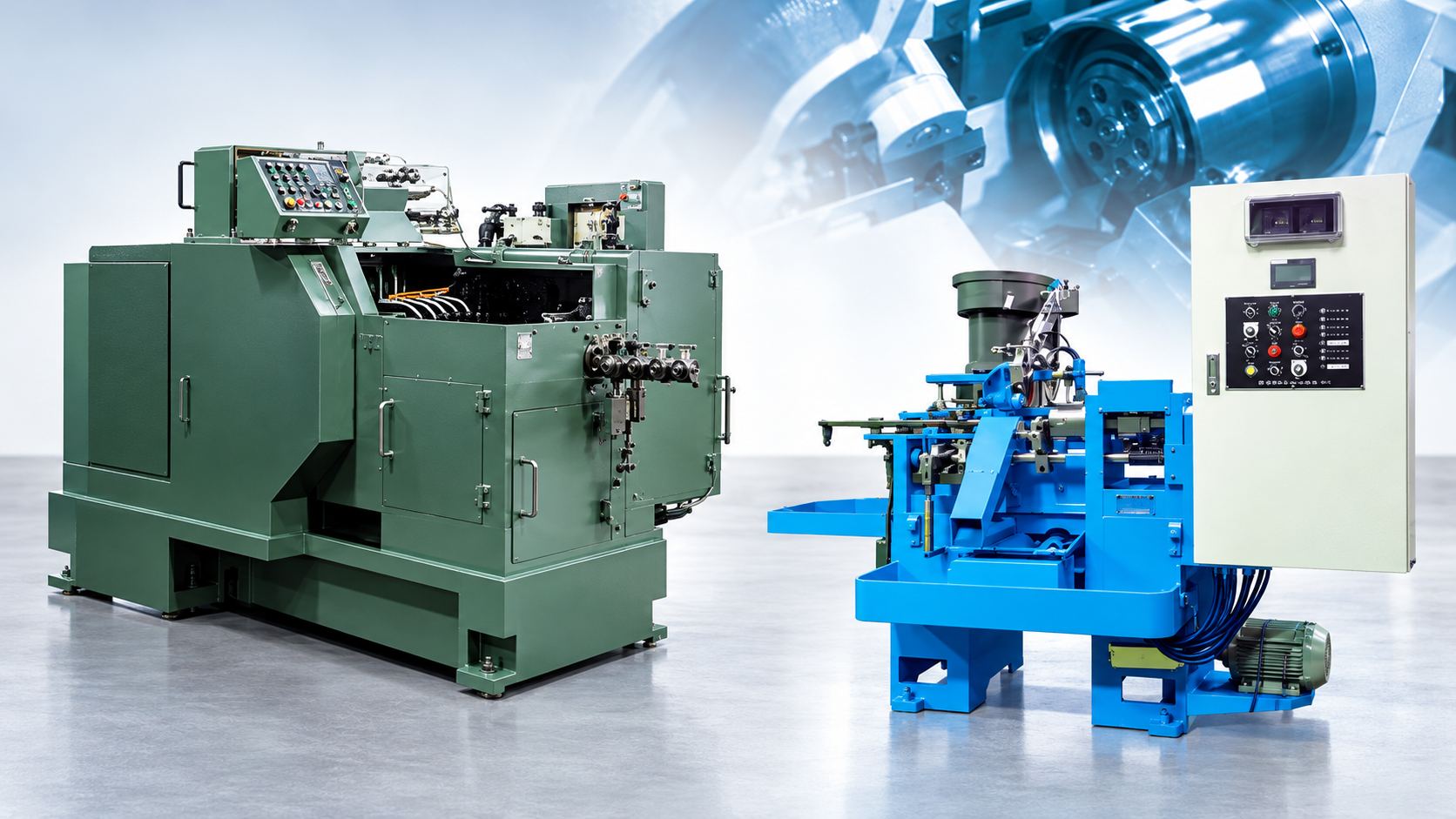 Illustration of precision forming and secondary machining equipment